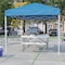 Flash Furniture Blue Pop Up Canopy Tent and Folding Bench Set JJ-GZ88103-BL-GG - alternate 1